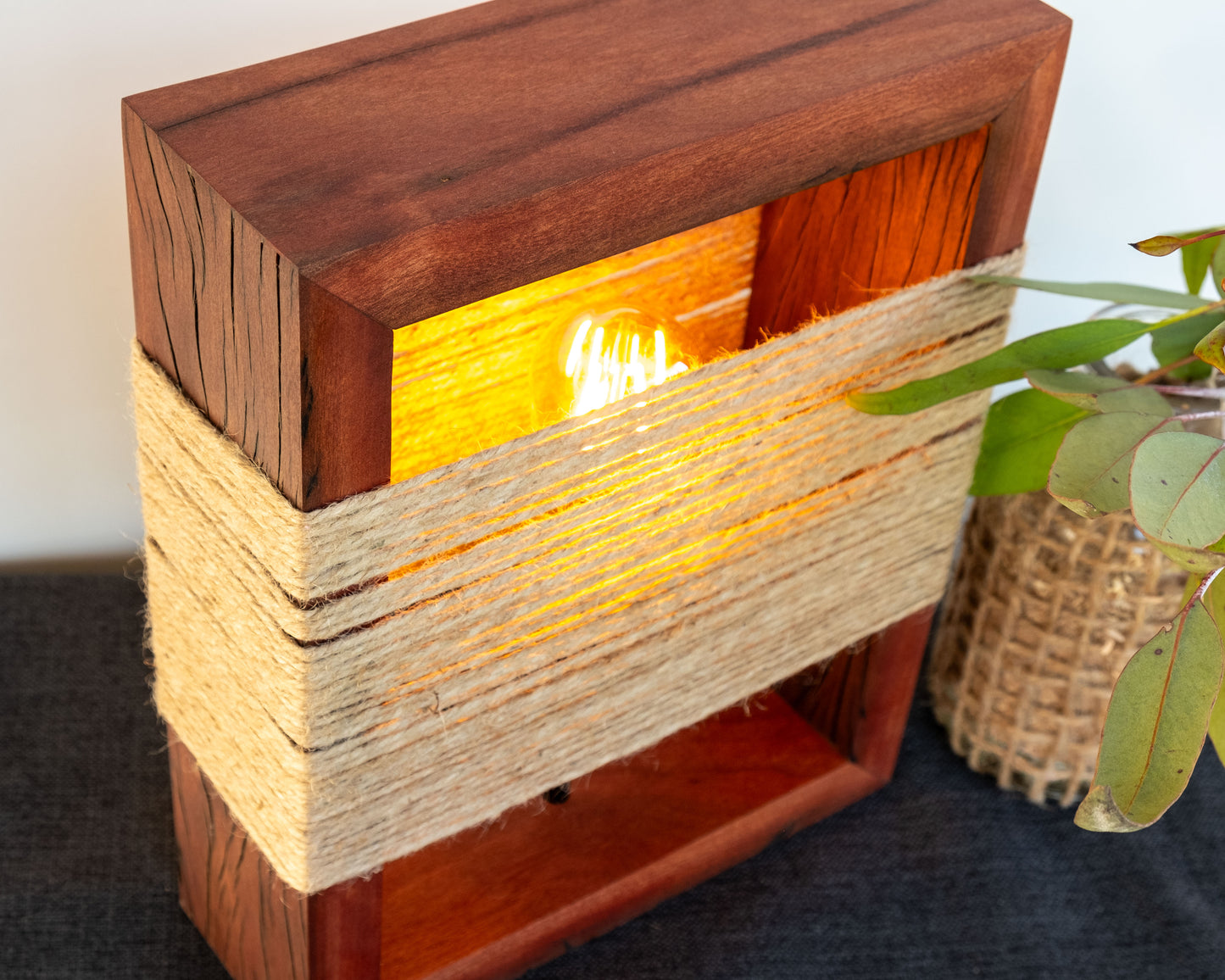 Blackbutt Recycled Timber 12volt Lamp