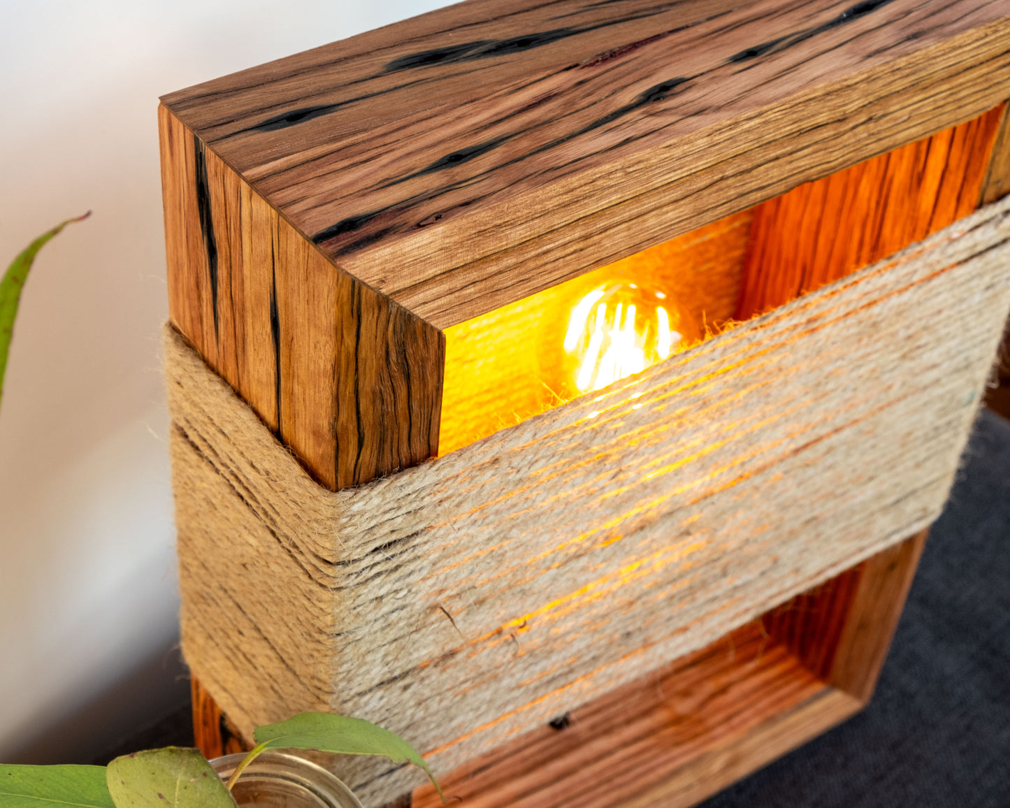 Handmade Recycled Mountain Ash Timber 12volt Lamp