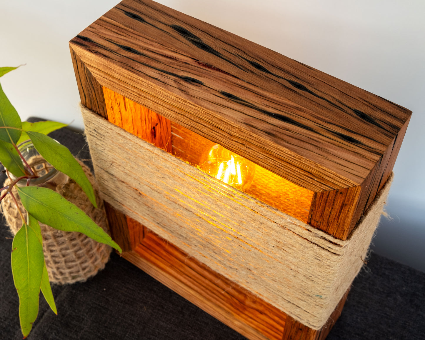 Handmade Recycled Mountain Ash Timber 12volt Lamp