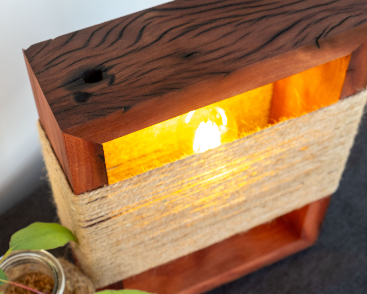 Blackbutt Recycled timber 12volt lamp